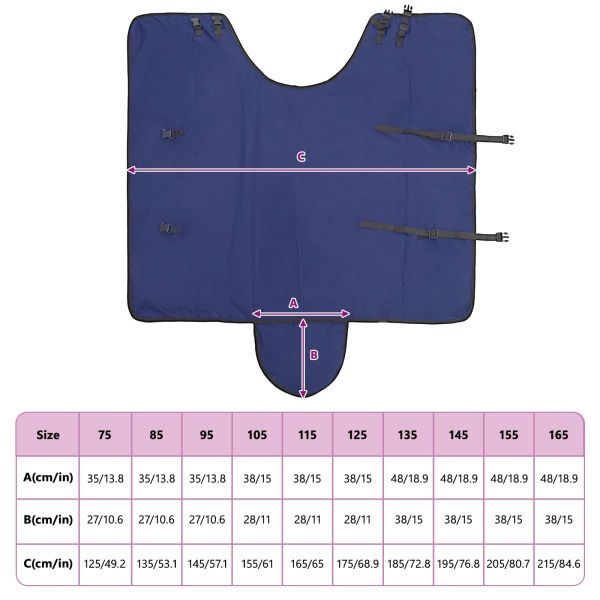 Конско одеяло Тъмен зелен и черен 105 cm Полиестер
