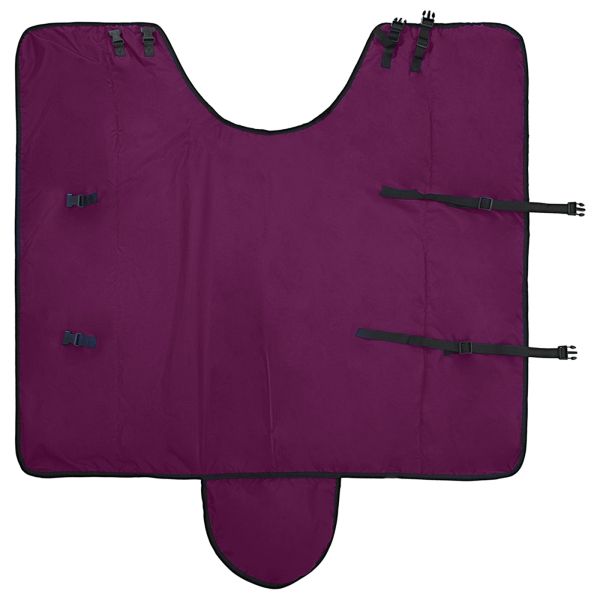 Конско одеяло Тъмен зелен и черен 115 cm Полиестер