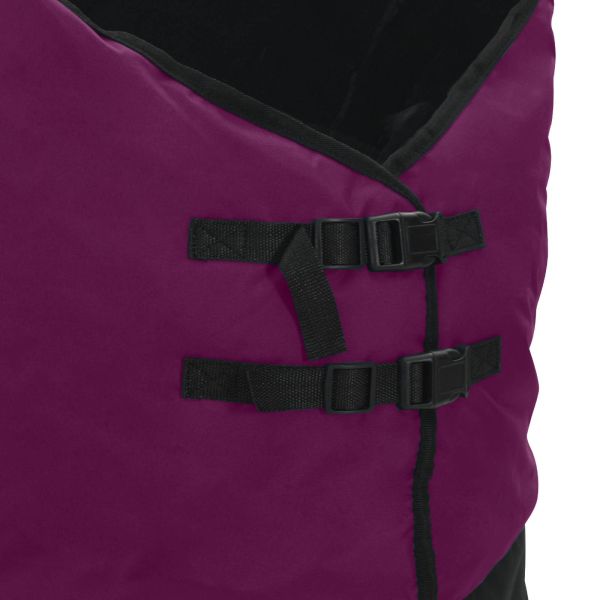 Конско одеяло Тъмен зелен и черен 155 cm Полиестер