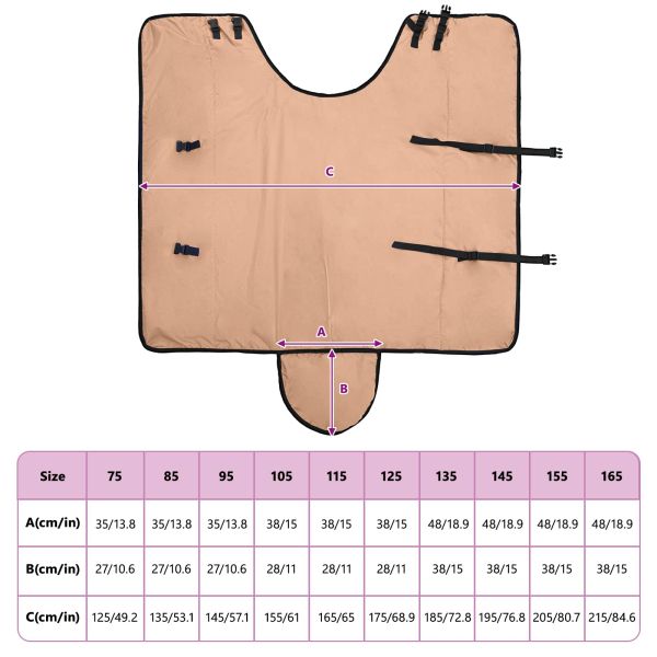 Конско одеяло Капучино 75 cm Полиестер