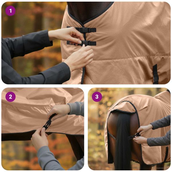 Конско одеяло Капучино 75 cm Полиестер