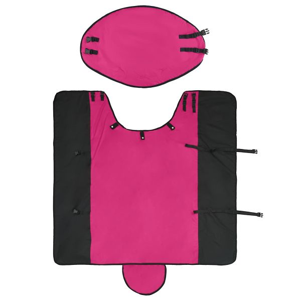 Конско одеяло Розово и черно 165 cm Полиестер