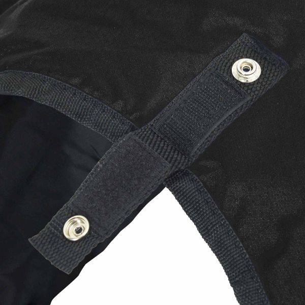 Конско одеяло Тъмен зелен и черен 75 cm Полиестер