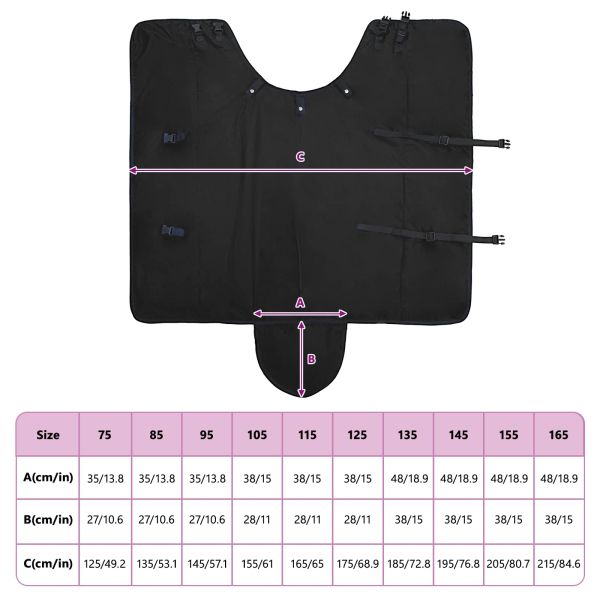 Конско одеяло Тъмен зелен и черен 95 cm Полиестер