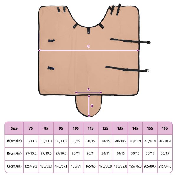 Конско одеяло Капучино 125 cm Полиестер