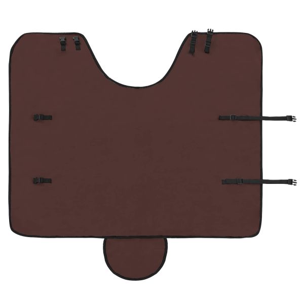 Конско одеяло Пълно тъмно кафяво Полиестер