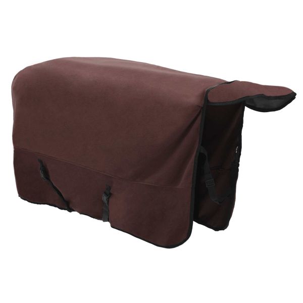 Конско одеяло Пълно тъмно кафяво Полиестер