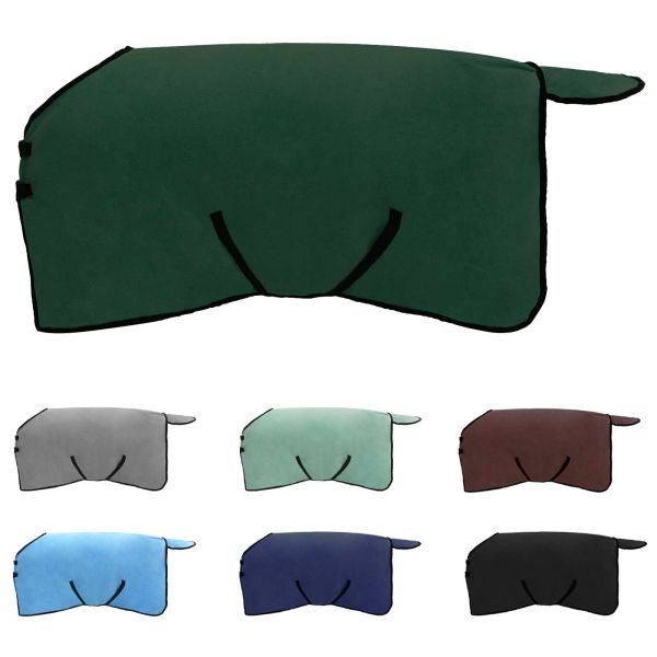 Конско одеяло Пълно тъмно зелено Полиестер