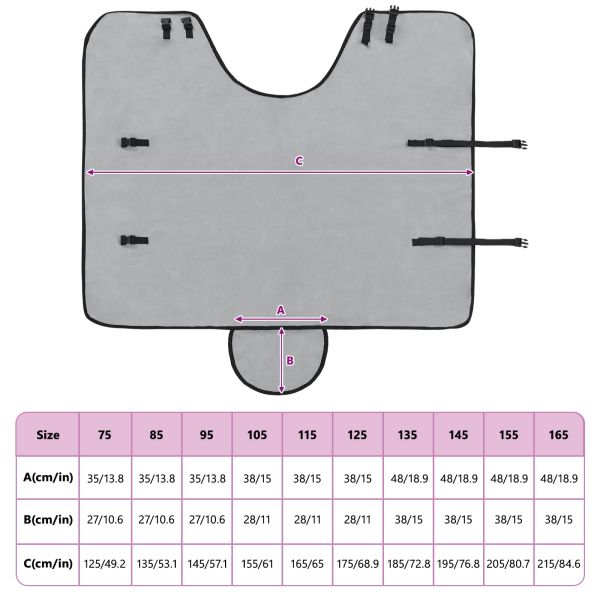Конско одеяло Пълно светло сиво и розово Полиестер