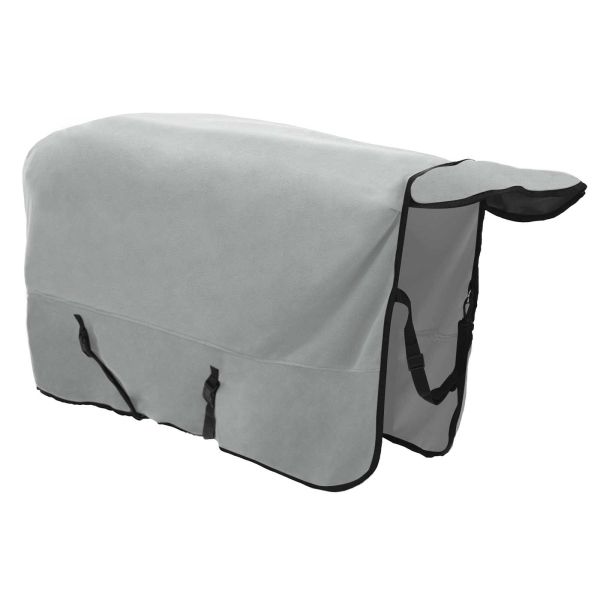 Конско одеяло Пълно светло сиво и розово Полиестер