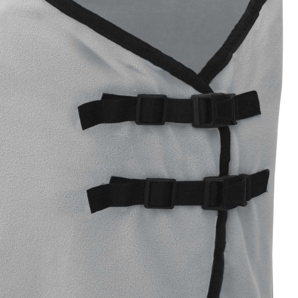 Конско одеяло Пълно светло сиво и розово Полиестер