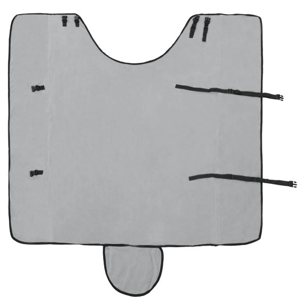 Конско одеяло Пълно светло сиво и розово Полиестер