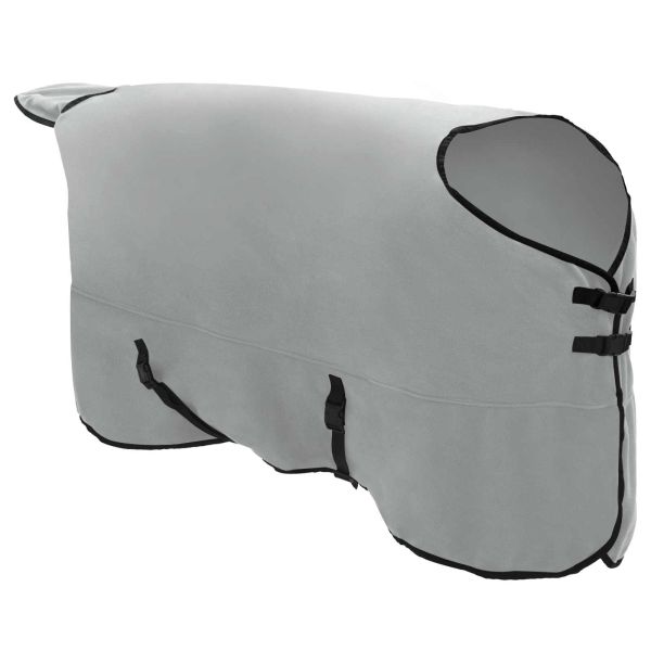 Конско одеяло Пълно светло сиво и розово Полиестер