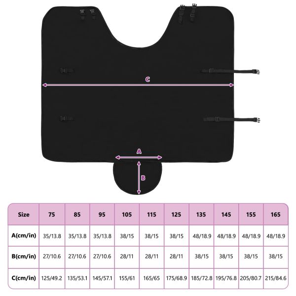 Конско одеяло Черно Полиестер