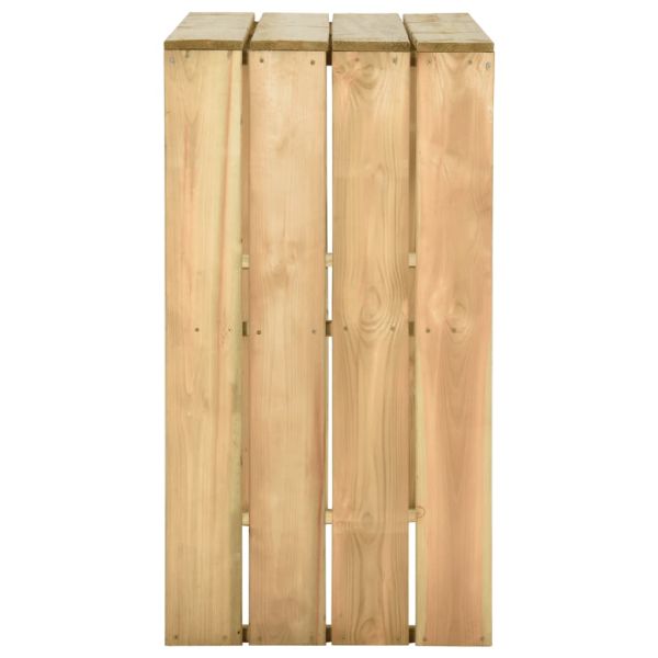 Бар маса, 100x60x110 см, импрегнирана борова дървесина