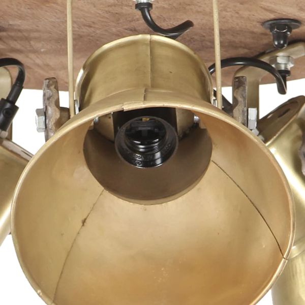 Индустриална таванна лампа 25 W месинг 42x27 см E27