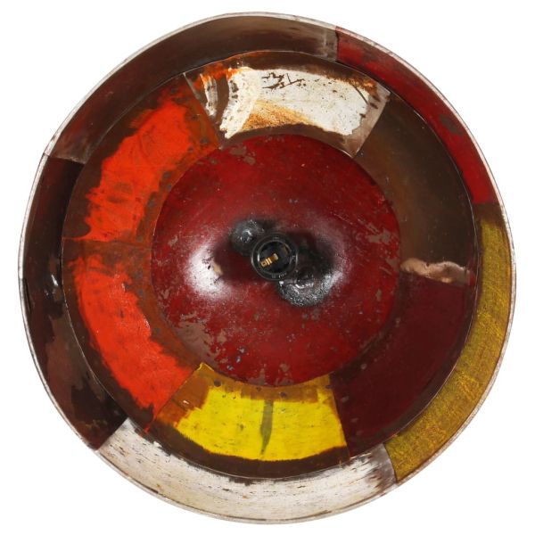 Индустриален винтидж пендел 25 W многоцветен кръгъл 41 см E27