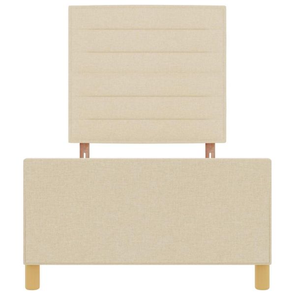 Рамка за легло с таблото Крем 100 x 200 cm текстил