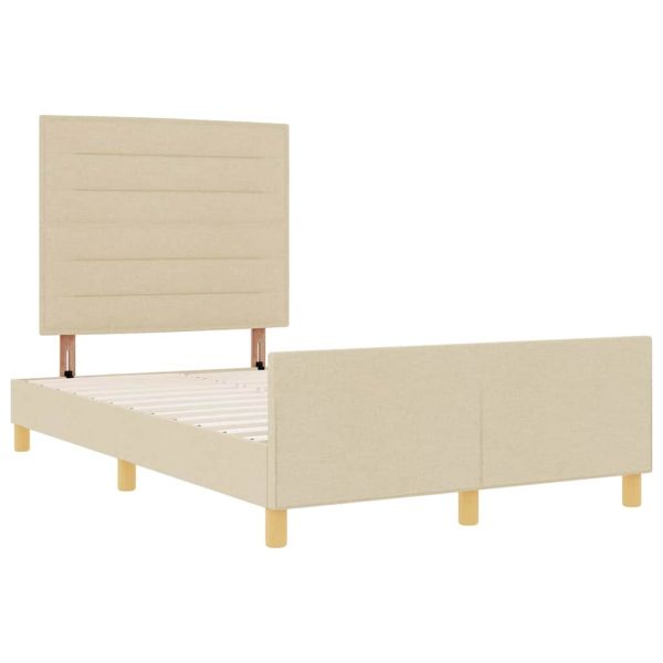 Рамка за легло с таблото Крем 120 x 200 cm текстил