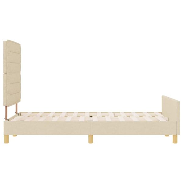 Рамка за легло с таблото Крем 120 x 200 cm текстил