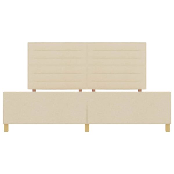 Рамка за легло с таблото Крем 200 x 200 cm текстил