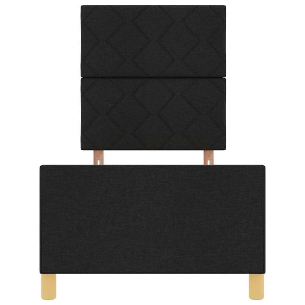 Рамка за легло с таблото Черно 80 x 200 cm текстил