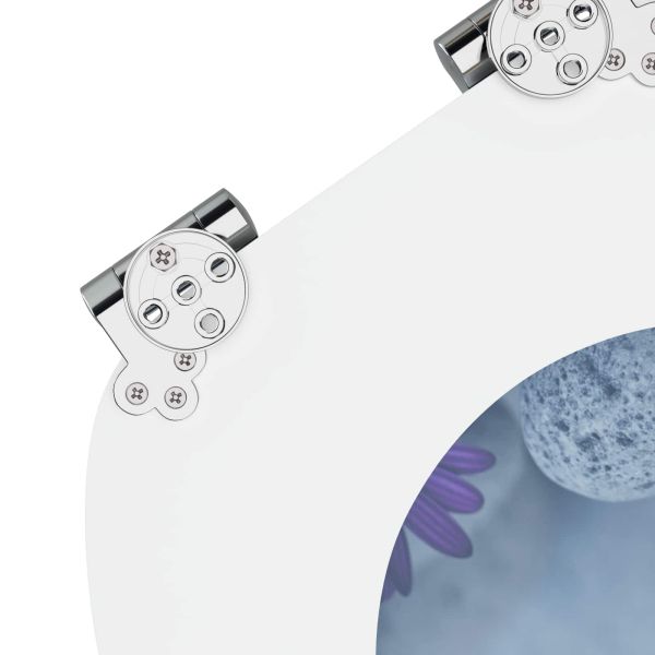 Мека затваряща се тоалетна седалка 2 pcs Сив 44 x 38 см ПДЧ