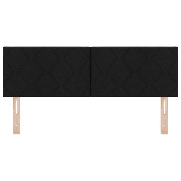 Облегалка за глава с таблото Черно 160 cm Изкуствена