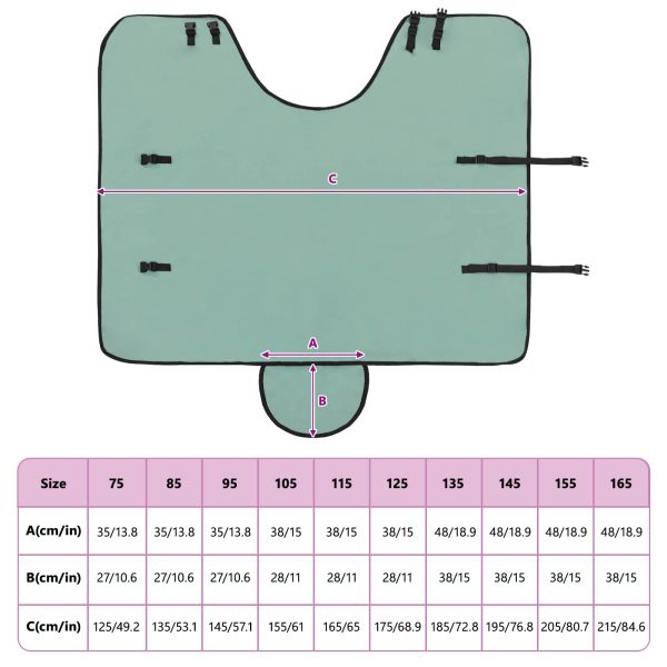 Конско одеяло Специално зелено Полиестер