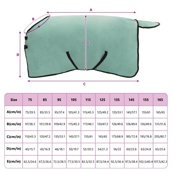 Конско одеяло Специално зелено Полиестер