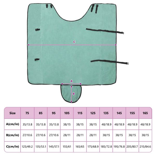 Конско одеяло Специално зелено Полиестер