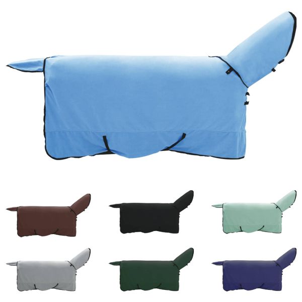 Конско одеяло Пълно аквамариново Полиестер