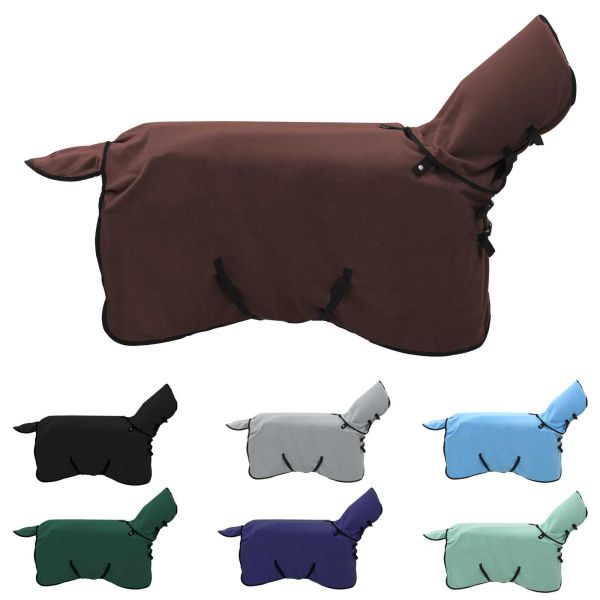 Конско одеяло Пълно тъмно кафяво Полиестер