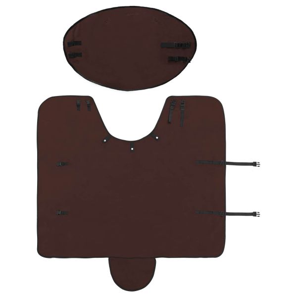 Конско одеяло Пълно тъмно кафяво Полиестер