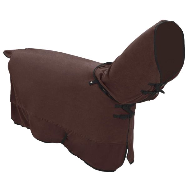 Конско одеяло Пълно тъмно кафяво Полиестер