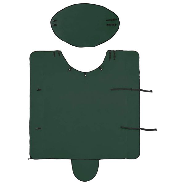 Конско одеяло Пълно тъмно зелено Полиестер