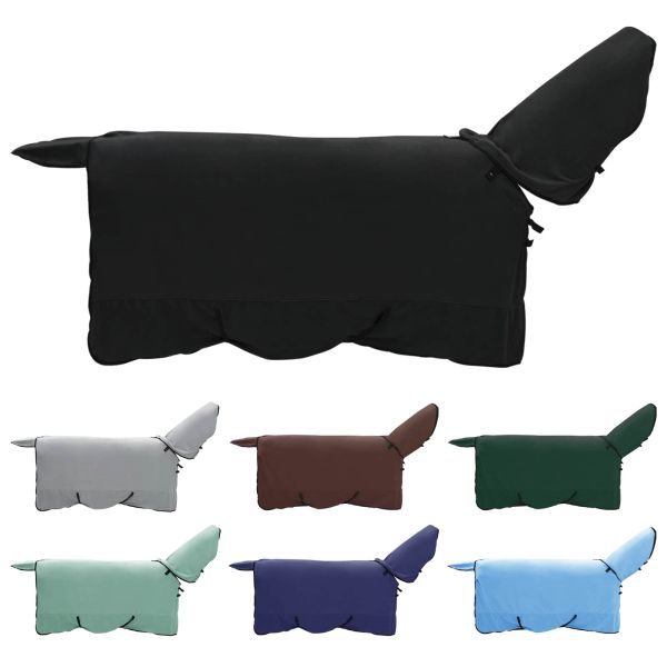 Конско одеяло Черно Полиестер