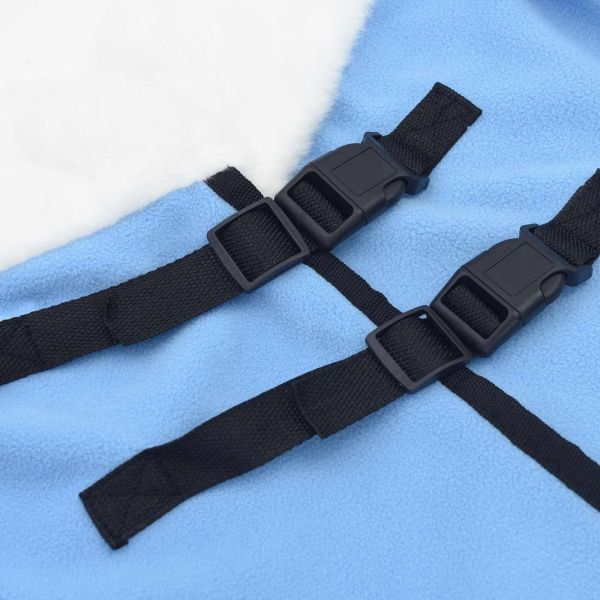 Конско одеяло Пълно аквамариново 165 cm Полар флийс