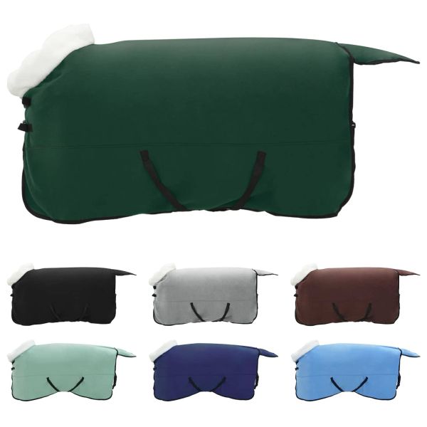 Конско одеяло Пълно тъмно зелено 165 cm Полар флийс