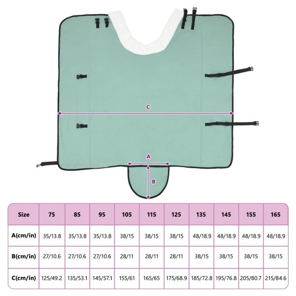 Конско одеяло Пълно тъмно зелено 135 cm Полар флийс