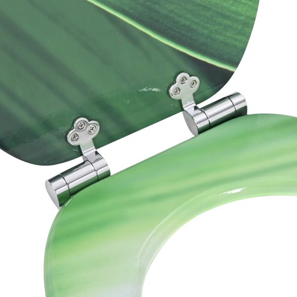 Мека затваряща се тоалетна седалка Зелен капсула 44 x 38 см ПДЧ