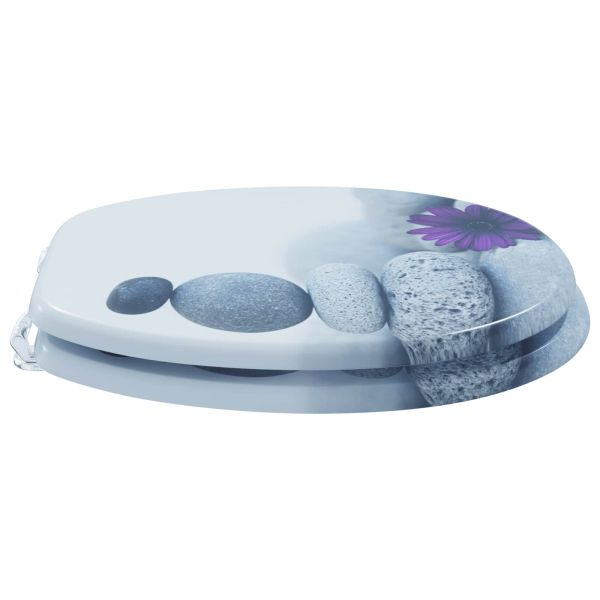 Мека затваряща се тоалетна седалка Сив 44 x 38 см ПДЧ