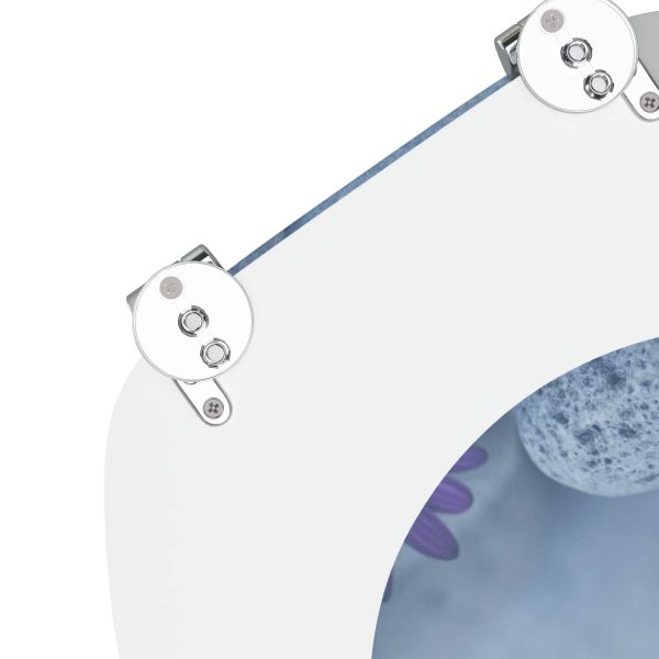 Мека затваряща се тоалетна седалка Сив 44 x 38 см ПДЧ