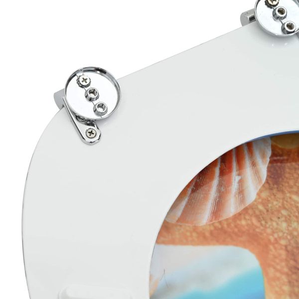 Мека затваряща се тоалетна седалка Светло синьо 44 x 38 см ПДЧ