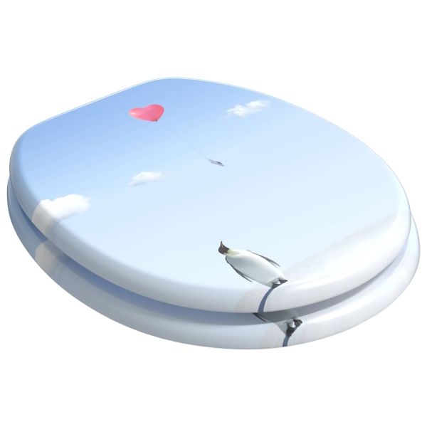 Мека затваряща се тоалетна седалка Синьо 44 x 38 см ПДЧ