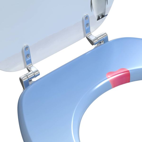 Мека затваряща се тоалетна седалка Синьо 44 x 38 см ПДЧ