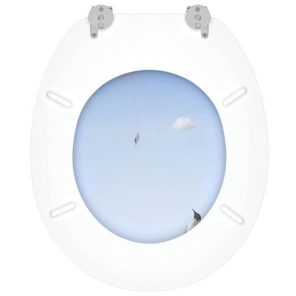 Мека затваряща се тоалетна седалка Синьо 44 x 38 см ПДЧ