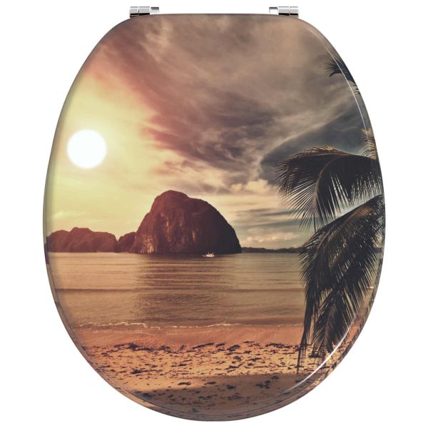 Мека затваряща се тоалетна седалка Оранжево 44 x 38 см ПДЧ