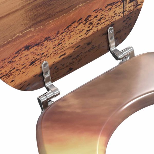 Мека затваряща се тоалетна седалка Оранжево 44 x 38 см ПДЧ