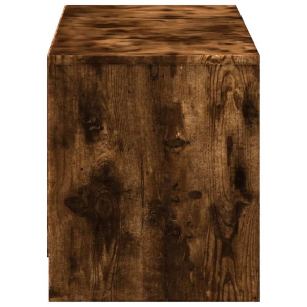 ТВ шкаф с LED Димян дъб 140 x 34 x 40 см Инженерно дърво